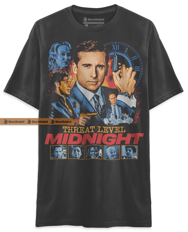 The Office Threat Level Midnight Retro Vintage Unisex Classic T-Shirt