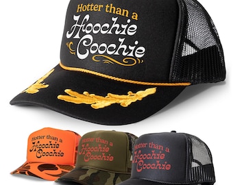 Hotter Than A Hoochie Coochie Cap 90s Country Retro Hat