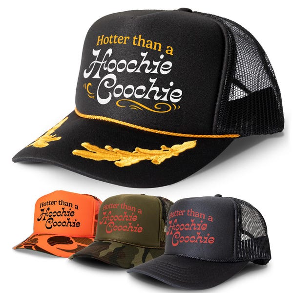 Hotter Than A Hoochie Coochie Cap 90s Country Retro Hat