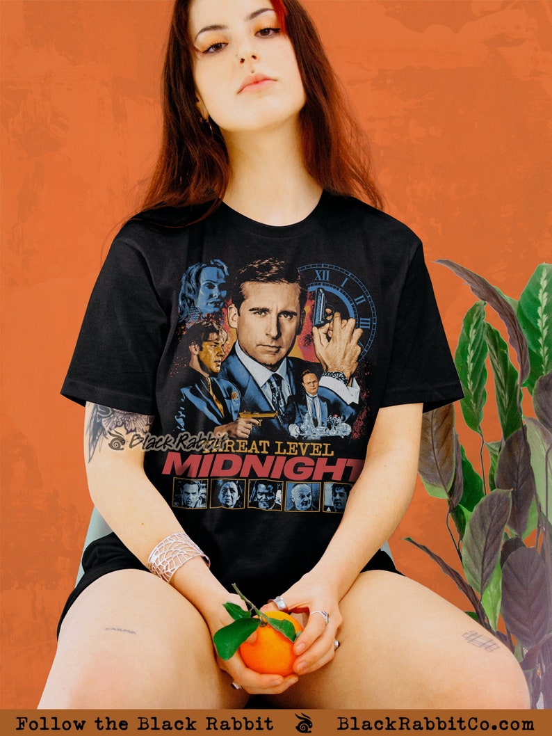 The Office Threat Level Midnight Retro Vintage Unisex Classic T-Shirt image 1