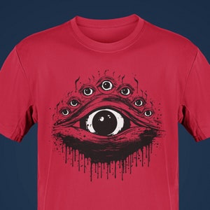 Camicia Weirdcore, maglietta Macabre Eyeball Goth Evil Eye, maglietta stile Grunge