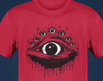 Weirdcore Shirt, Macabre Eyeball Goth Evil Eye T-shirt, Grunge Style Tee