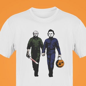 Michael Myers Jason Vorhees Halloween Shirt, Trick or Treat Tee, Horror Movie T-shirt For Men Women