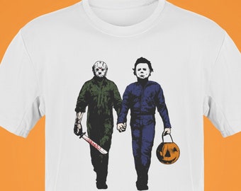 Michael Myers Jason Vorhees Halloween Shirt, Trick or Treat Tee, Horror Movie T-shirt For Men Women
