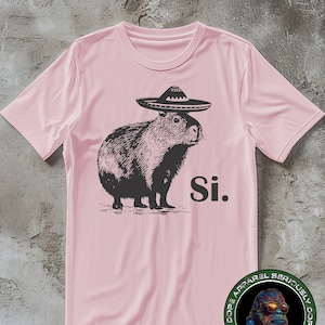 Capybara Party Shirt, Carpincho Sombrero Tshirt, Water Hog Tee