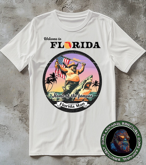Florida T-Shirt The Sunshine State Tee Fl Souvenir Shirt Florida T-Shirt The Sunshine State Tee Fl Souvenir Shirt
