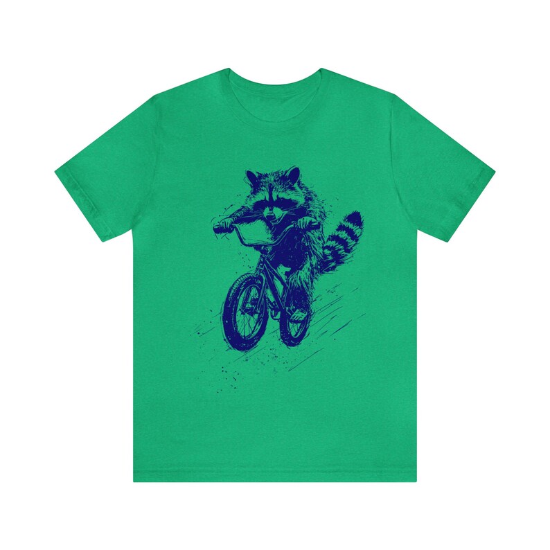 Maglietta con procione, Maglietta divertente con animali, Maglietta divertente con procione, Maglietta per amanti degli animali, Maglietta divertente con animali, Regalo per amanti degli animali, Regalo per ciclisti Heather Kelly