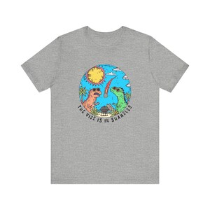 The Vibe ist in Shambles Shirt, lustigem Meme Shirt, 90er Jahre Y2K Dinosaurier Retro Design T-Shirt Athletic Heather