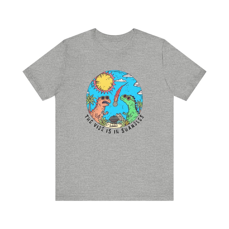 The Vibe ist in Shambles Shirt, lustigem Meme Shirt, 90er Jahre Y2K Dinosaurier Retro Design T-Shirt Athletic Heather