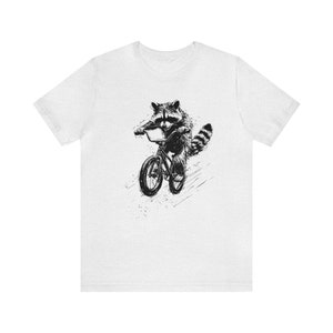 Maglietta con procione, Maglietta divertente con animali, Maglietta divertente con procione, Maglietta per amanti degli animali, Maglietta divertente con animali, Regalo per amanti degli animali, Regalo per ciclisti Ash