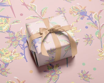 Floral Wrapping Paper Sheets Designer Gift Wrap Pastel Recyclable Gift Wrap Cottagecore Gift Wrap For Holidays Designer Gift Wrap Set