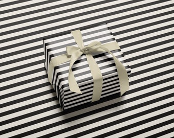 Black and White Gift Wrapping Paper