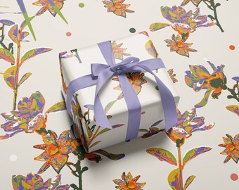 Floral Wrapping Paper Sheets Designer Gift Wrap Multicolor Flower Gift Wrap Cottagecore For Holidays Designer Gift Wrap Set