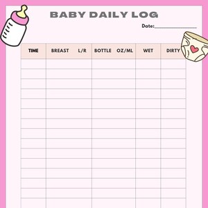Baby Daily Log