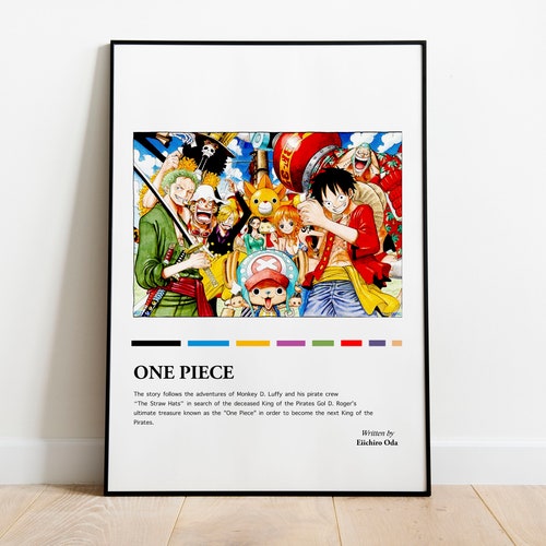 One Piece Poster Minimalist Anime Poster Retro Vintage Art - Etsy Canada