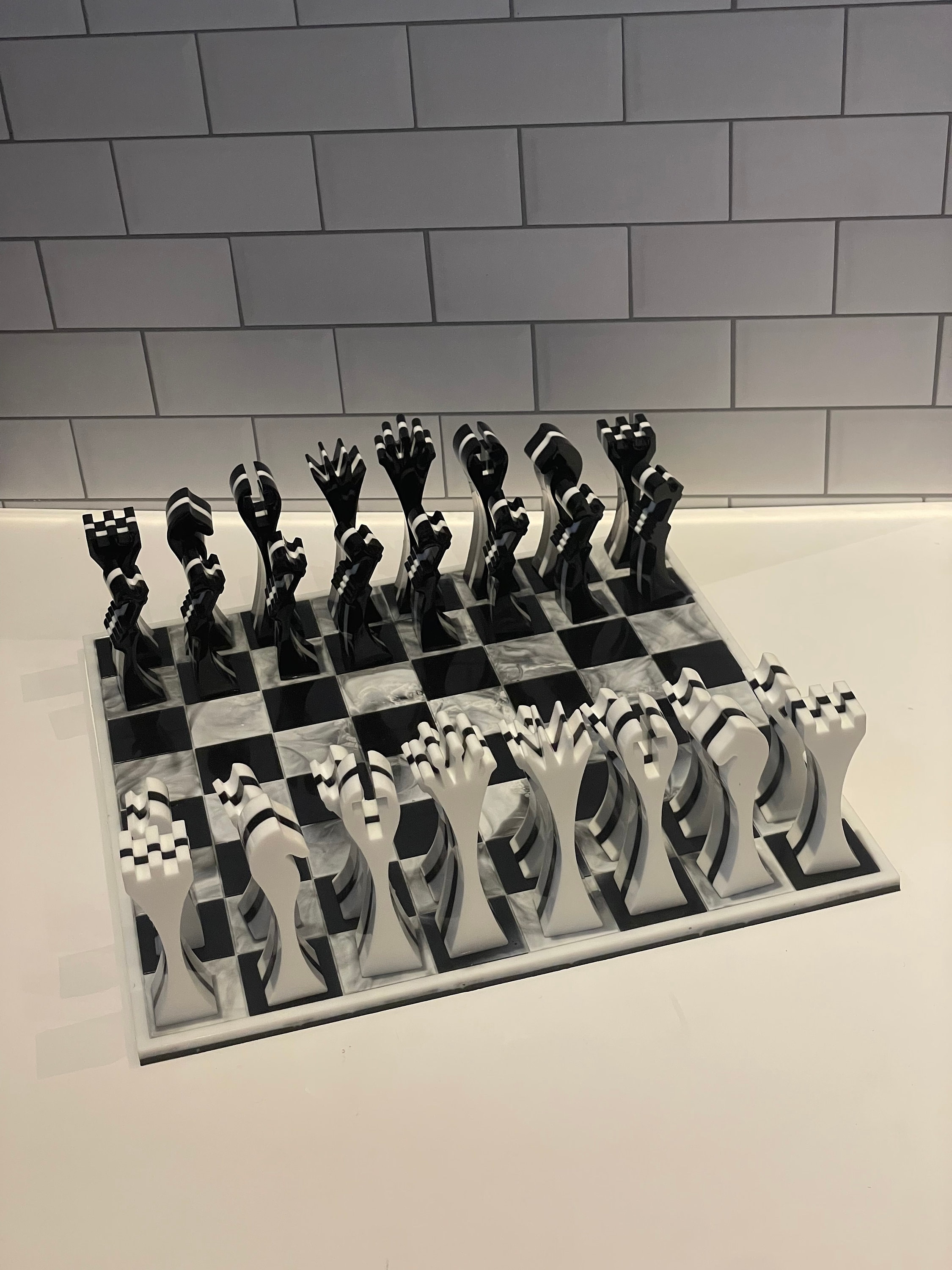Large Custom Chess Set - Etsy