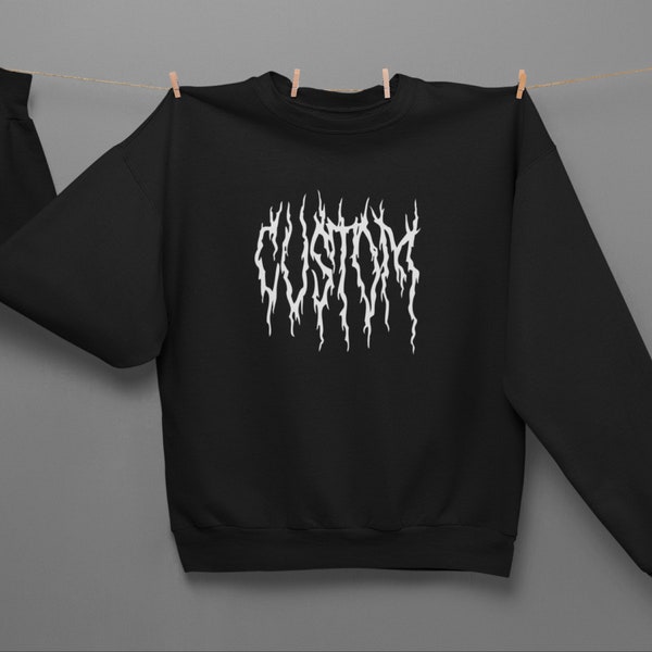Heavy Metal Sweater Etsy