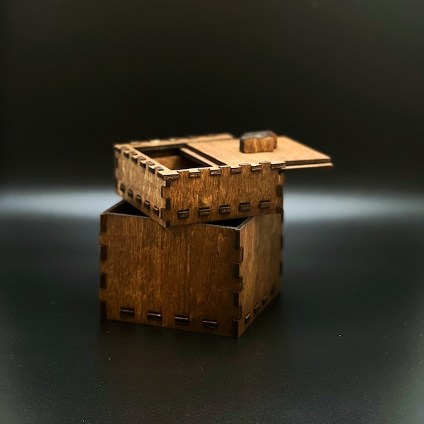 Keepsake Puzzle Box | Fun Solvable Box | Secret Compartment Piece