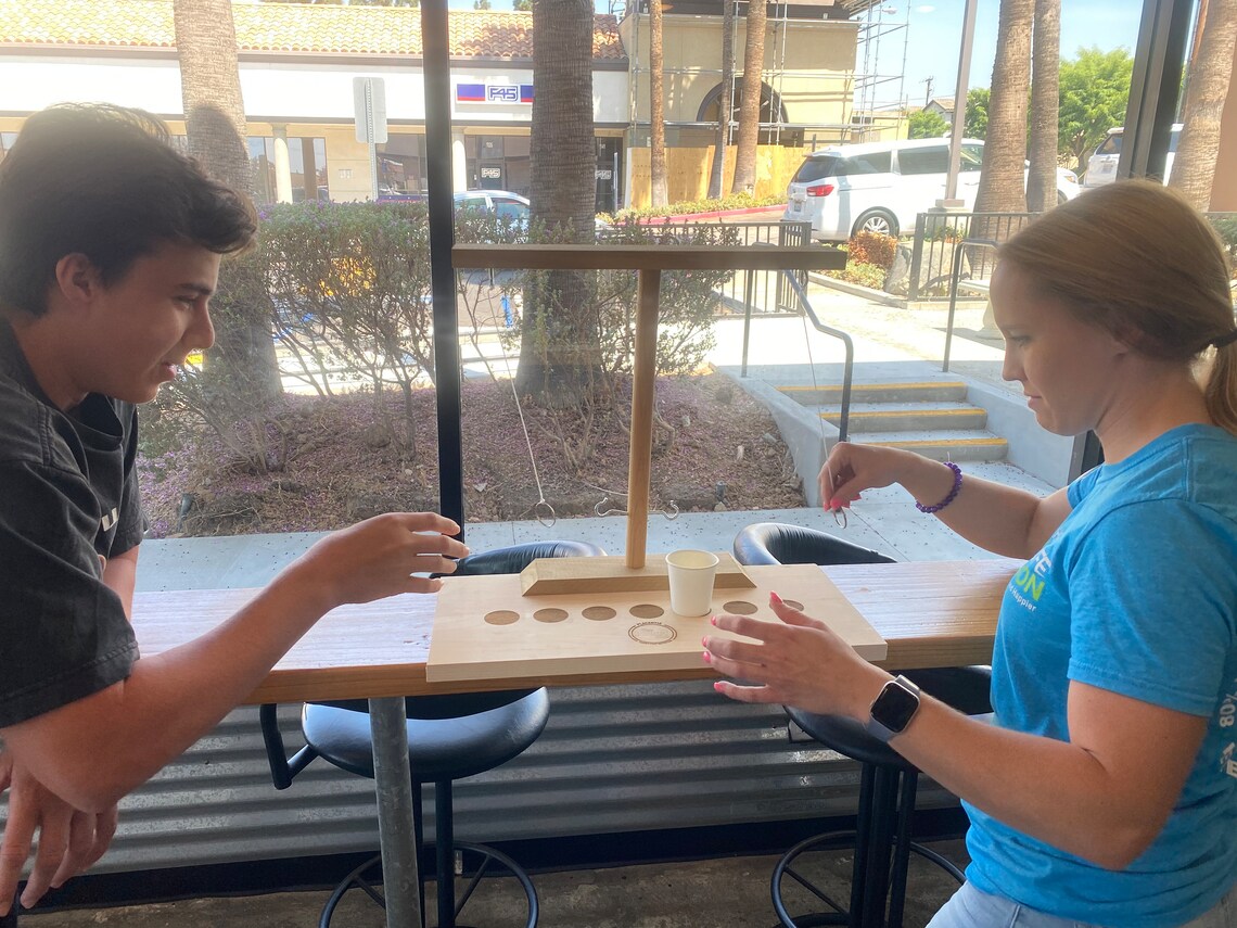 Table Top Ring Game Tiki Toss Headtohead Game Etsy