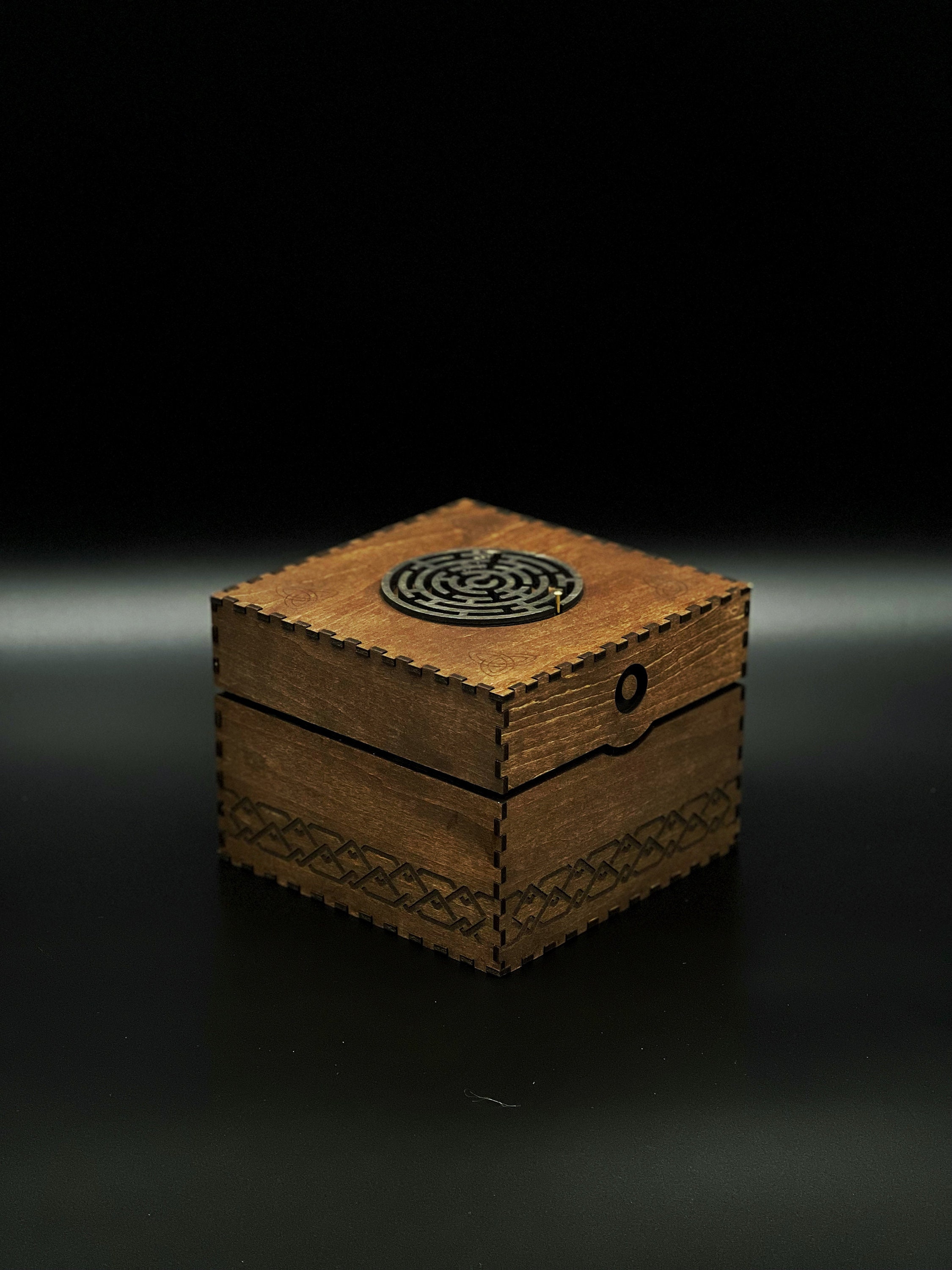 Secret Puzzle Box Odins Labyrinth Fun Keepsake Box Maze - Etsy