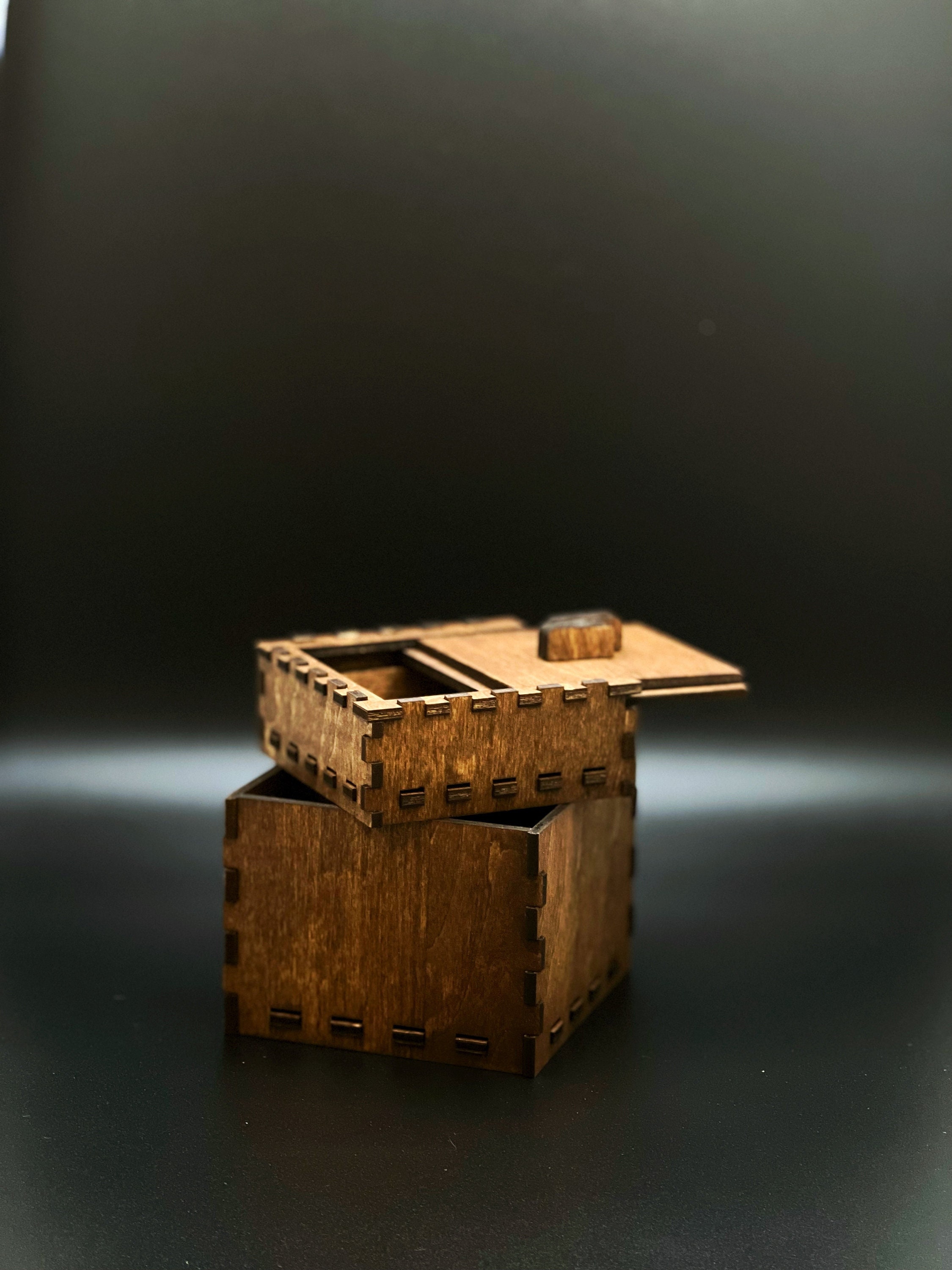 Keepsake Puzzle Box Fun Solvable Box Secret Compartment Etsy