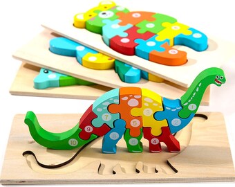 Wooden Toddler Jigsaw Puzzles for Kids Ages 3 and up