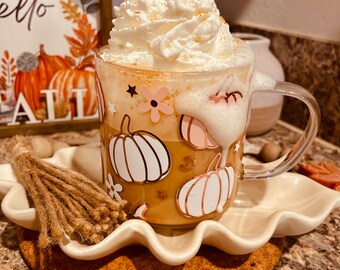 Pumpkin Mug Cup 14 onz| Pink Pumpkin| Fall Lover Gift | Fall Mug | Gift for Pumpkin Lover