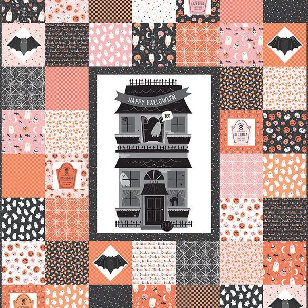 HAPPY HALLOWEEN Quilt Kit featuring the Hey Pumpkin Collection by Mind's Eye