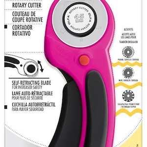 Olfa Ergonomic 45mm Rotary Cutter - Magenta