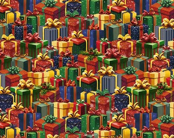 Winter Wonder: GIFT GIVING MULTI fabric by Windham Fabrics (1/2 yd.)