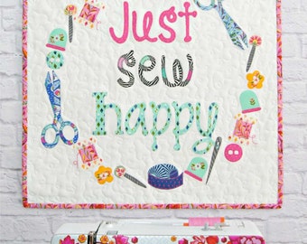 JUST SEW HAPPY Mini Quilt Applique Pattern