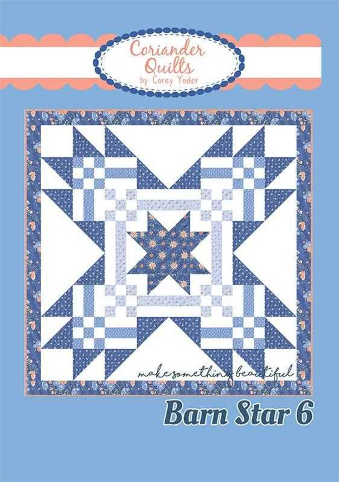 BARN STAR 6 Quilt Pattern by Coriander Quilts - Etsy