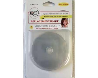 QUILTERS SELECT Rotary Blade Replacements - 60mm (3 pk)