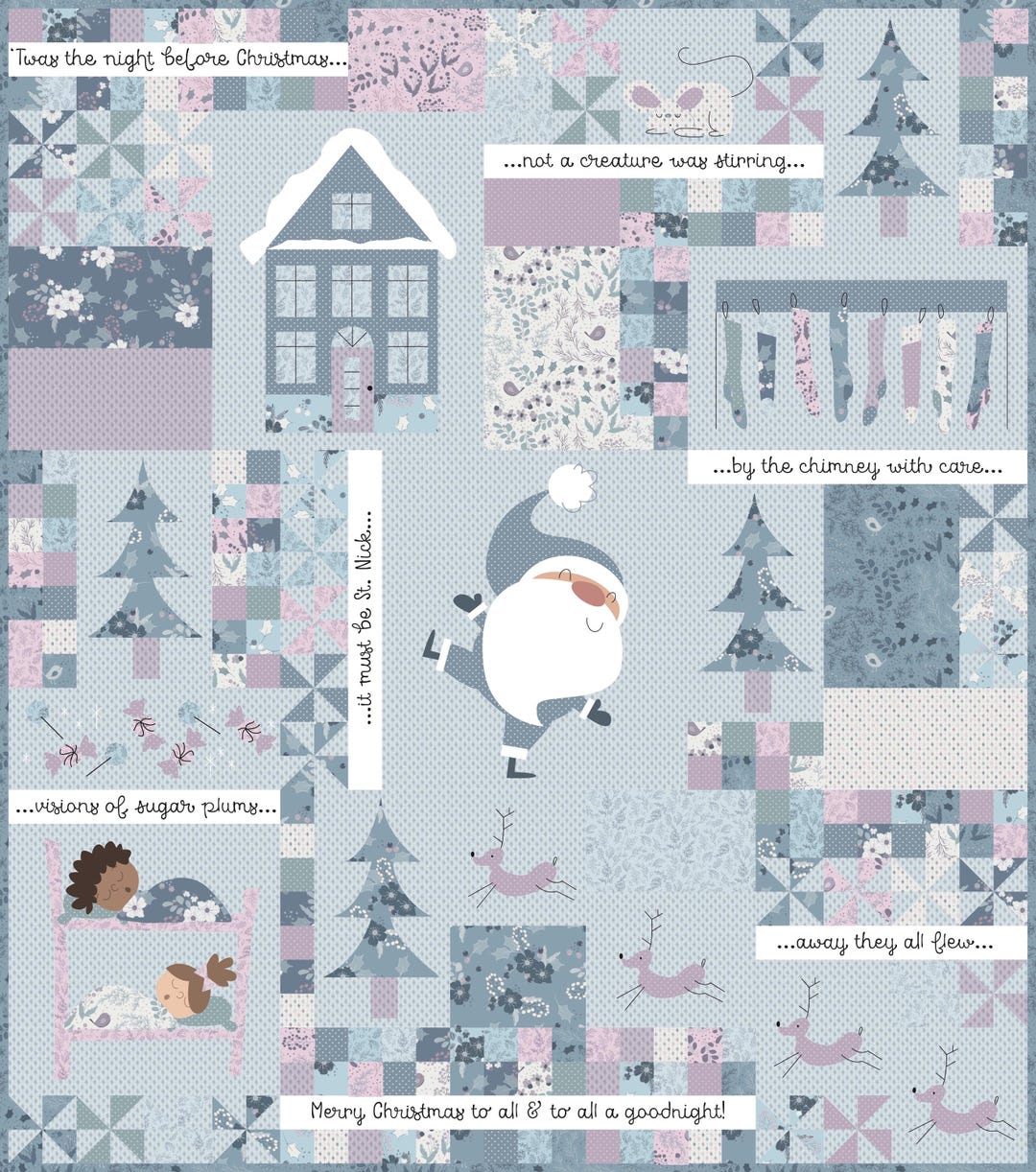 TWAS THE NIGHT Bom Quilt Pattern by Meags & Me - Etsy