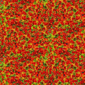 Poppy Dreams: TINY POPPY FLORAL - Multi (1/2 Yd.)