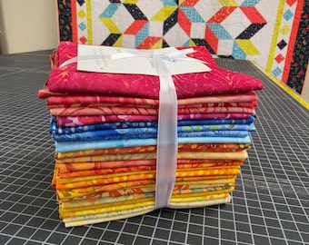 SUNRISE Batiks Fat Quarter Bundle - 25 FQs