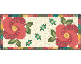 Rose Garden Runner Pattern by Heather Peterson