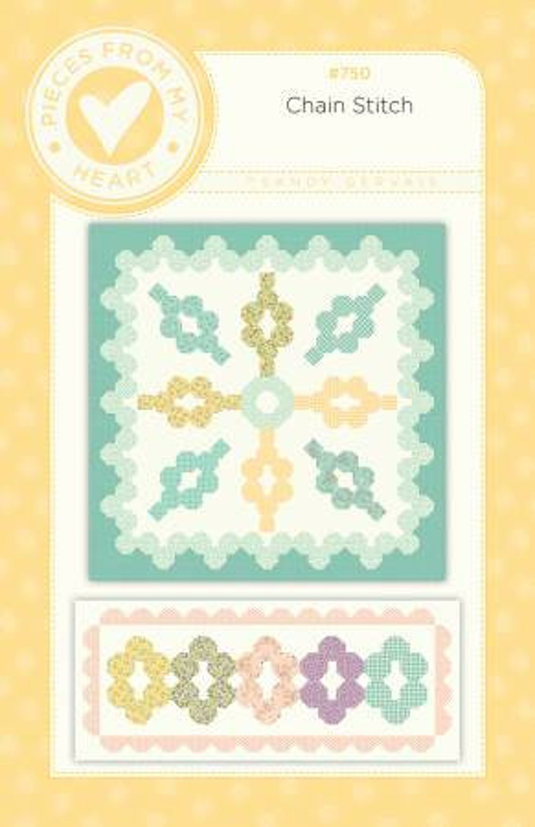 CHAIN STITCH Quilt and Table Runner Pattern by Sandy Gervais - Etsy