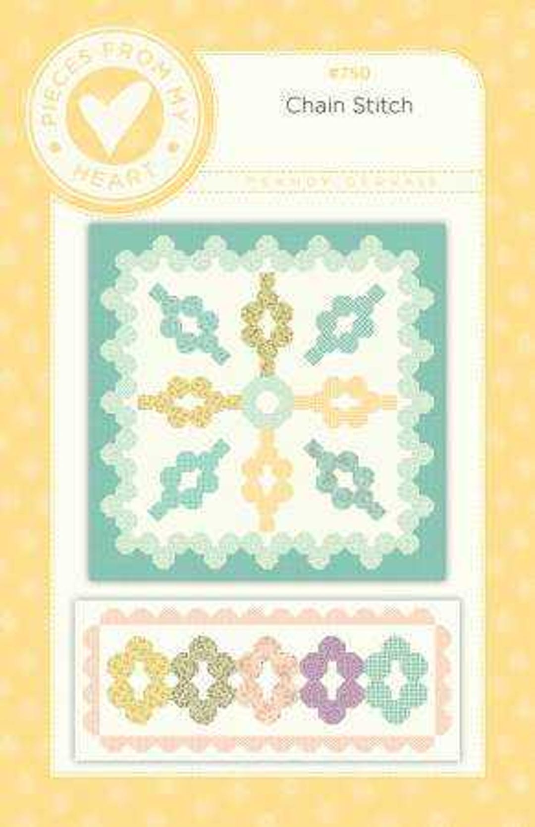 CHAIN STITCH Quilt and Table Runner Pattern by Sandy Gervais - Etsy