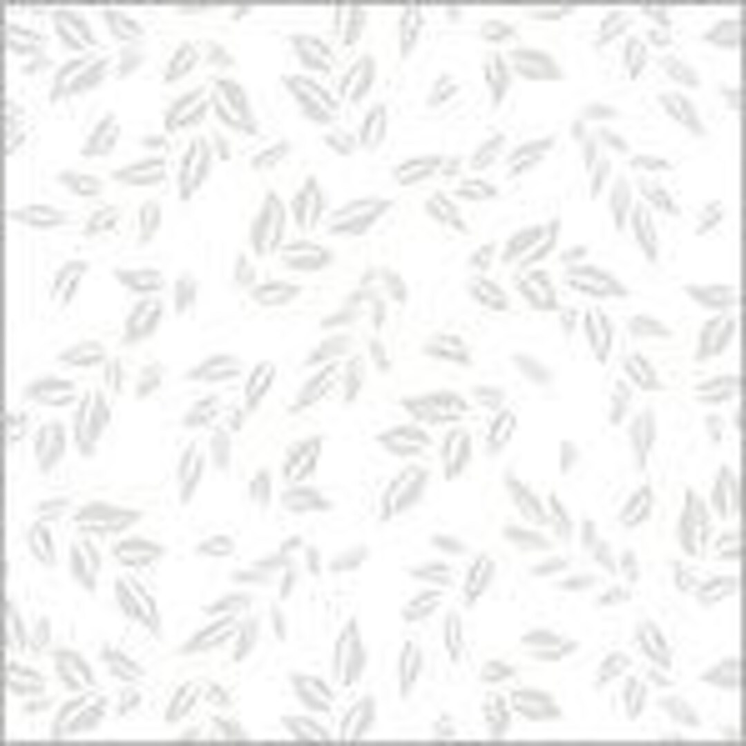 Icing: LEAFY White-on-white Fabric by Windham Fabrics (1/2 Yd.) - Etsy