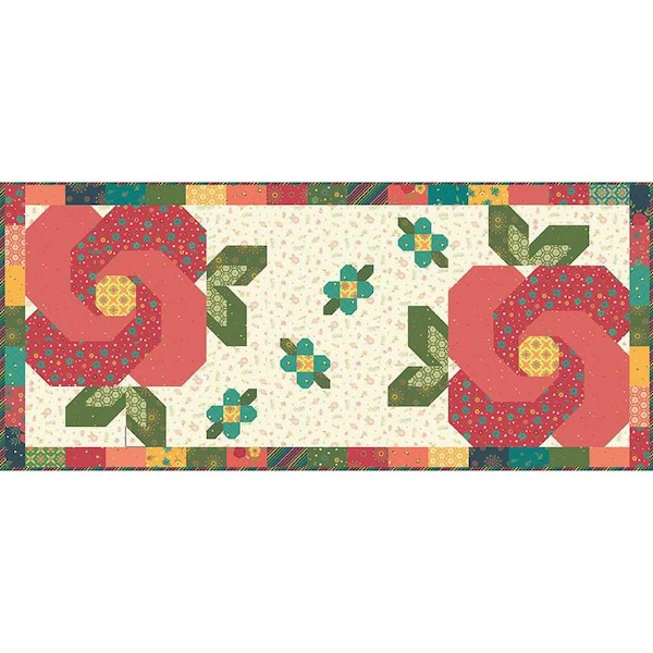 Rose Garden Runner Pattern by Heather Peterson