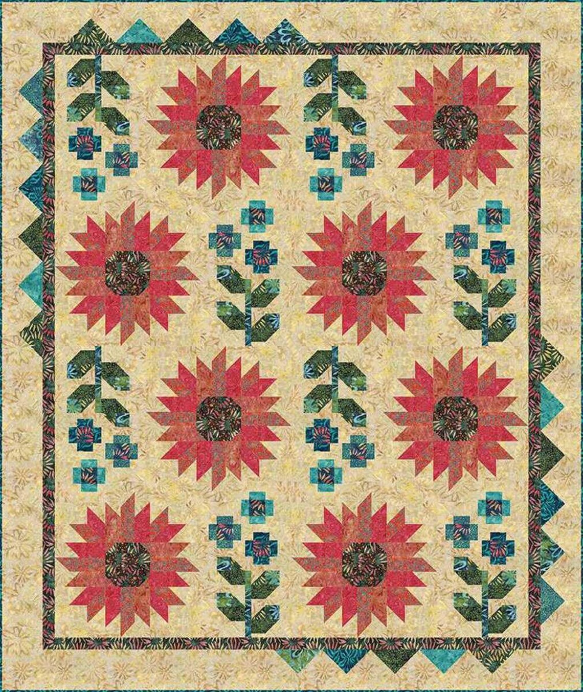 SUNNY FIELDS Quilt Pattern by Blooming Boldly Designs - Etsy