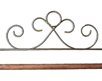 12in. Gold French Curl Hanger