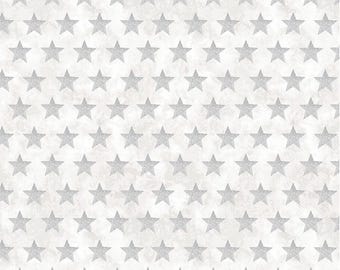 All-American Christmas: STAR BRIGHT WHITE Fabric (1/2 yd)