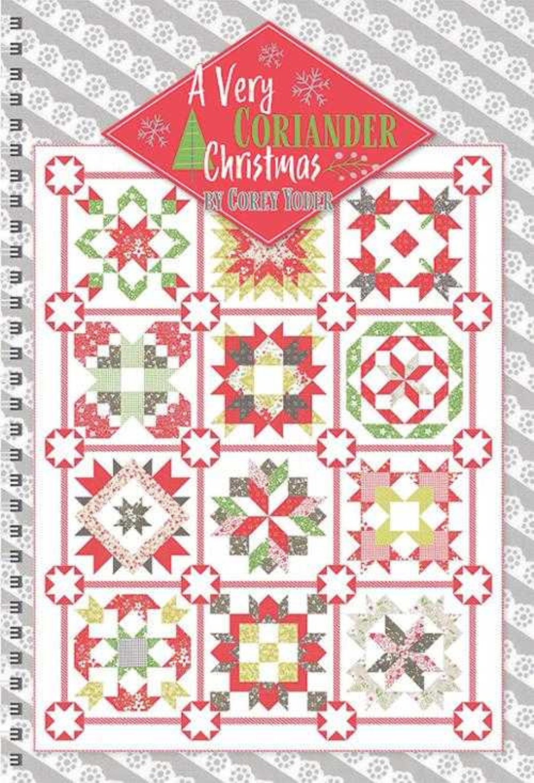 A VERY CORIANDER CHRISTMAS Bom Quilt Pattern Book by Coriander Quilts