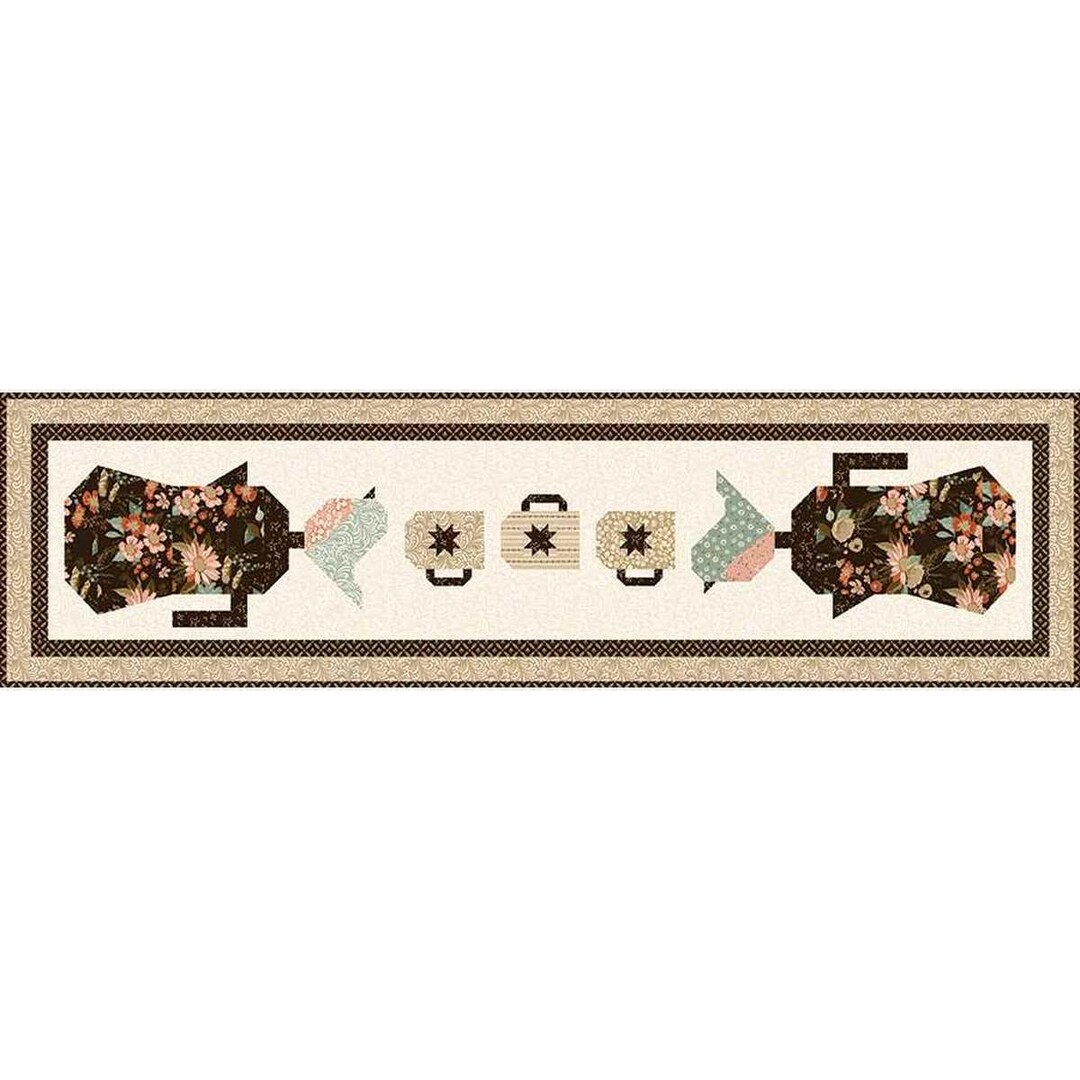 MORNING LATTE Table Runner Quilt Pattern by Sandy Gervais - Etsy