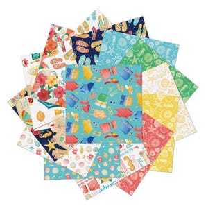 BEACH RETREAT 10-Inch Stacker Precuts by Benartex Studios