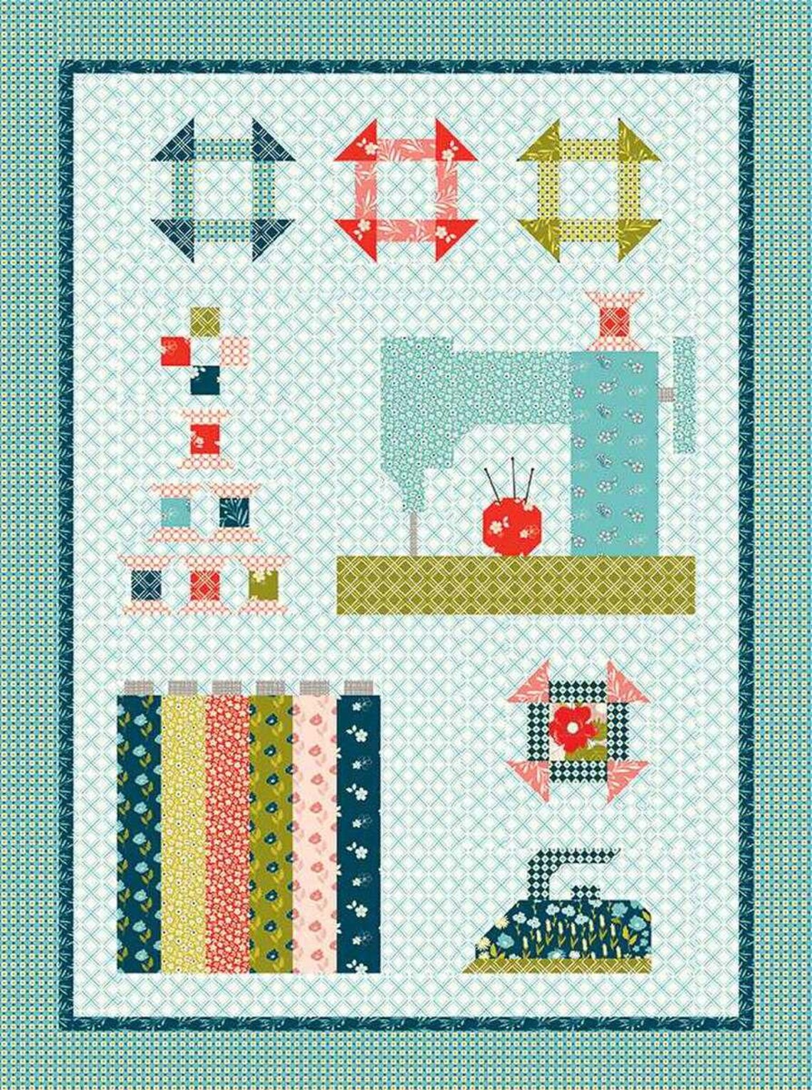 MY HAPPY PLACE Quilt Pattern by Sandy Gervais - Etsy