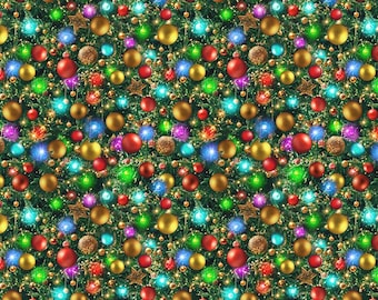 Winter Wonder: LIGHTS AND DECOR fabric by Windham Fabrics (1/2 yd.)