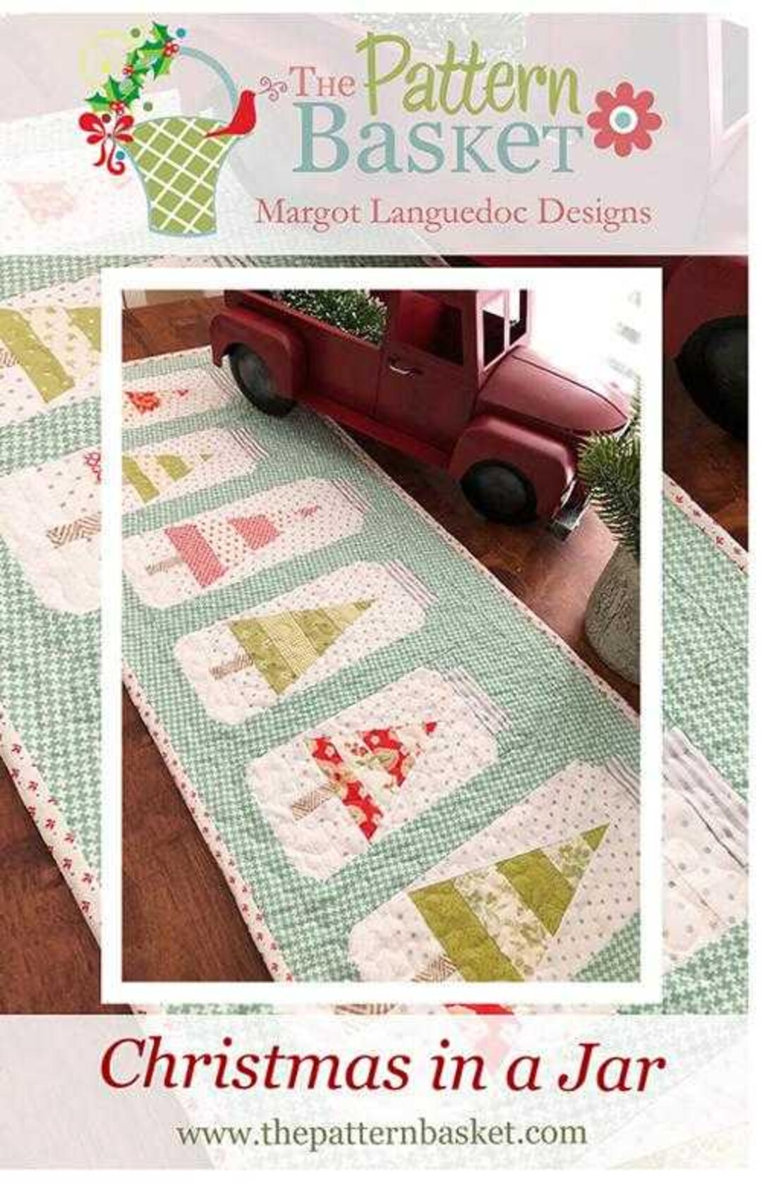 CHRISTMAS IN A JAR Table Runner Pattern by the Pattern Basket - Etsy